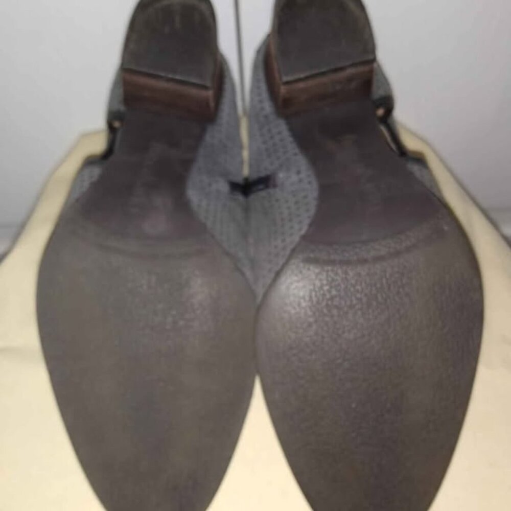 Franco Sarto Grey Suede Booties 7.5 - Picture 2 of 6